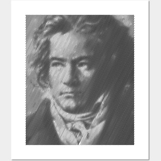 Beethoven Portrait Formed By Lines Posters and Art